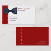 Black BowTie Visitekaartje (Voorkant / Achterkant)