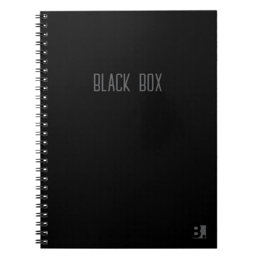 Black Box - Cahier de typographie (Devant)