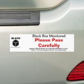 Black Box Car Sticker - Geef zorgvuldig door (Op auto)