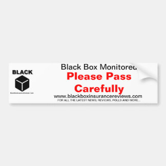 Black Box Car Sticker - Geef zorgvuldig door