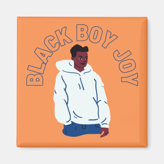 Black Boy Joy Magneet (Voorkant)