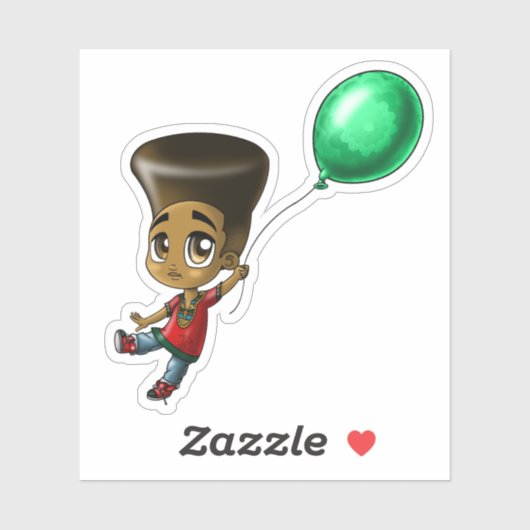 Black Boy Sticker (Vel)