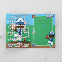 Black Boys Baseball Geheime Boodschap Gelukkige Ve