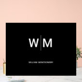 Black Branded Logo | onderneming Acryl Bord (Huwelijk)