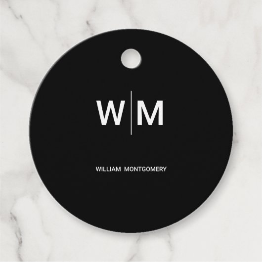 Black Branded Logo | onderneming Bedankjes Labels (Voorkant)