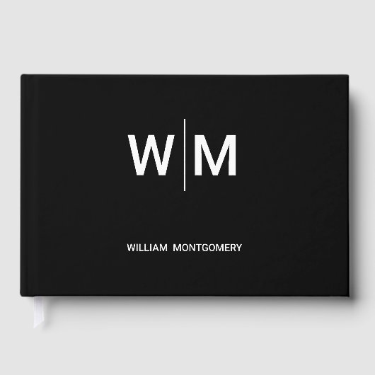 Black Branded Logo | onderneming Gastenboek (Voorkant)