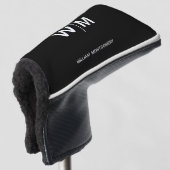Black Branded Logo | onderneming Golfheadcover (3/4 voorkant)