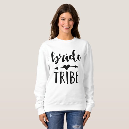 Black Bribe Tribe Bachelorette Sweatshirt (Devant entier)