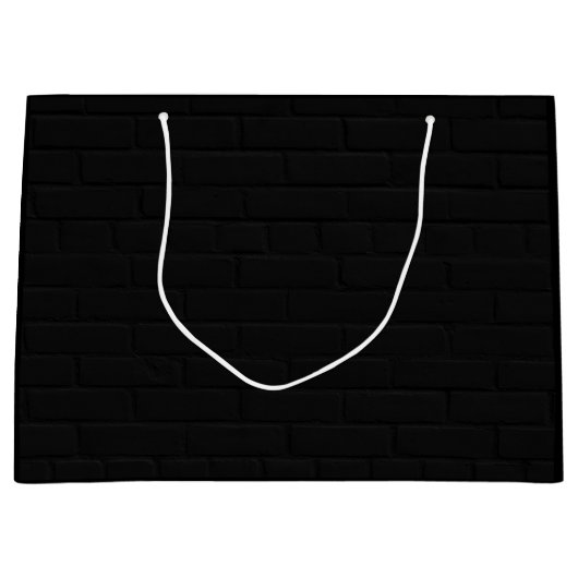 Black Brick Wall Groot Cadeauzakje (Voorkant)
