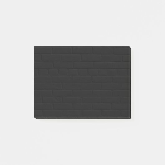 Black Brick Wall Post-it® Notes (Voorkant)