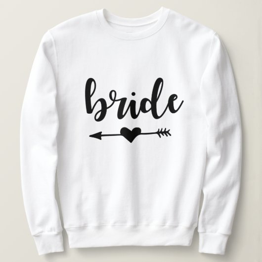 Black Bride Tribe Bachelorette Party Sweatshirt (Design voorkant)