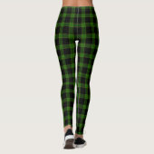 Black & Bright Green Tartan Pset Leggings (Achterkant)