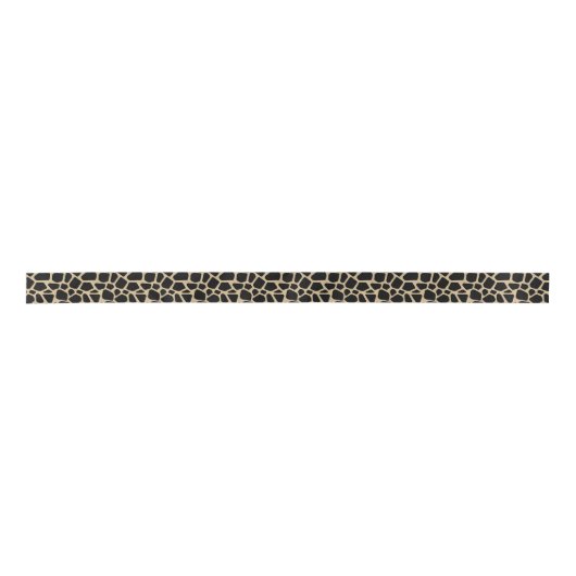Black Brown Giraffe Print Lint (Voorkant)