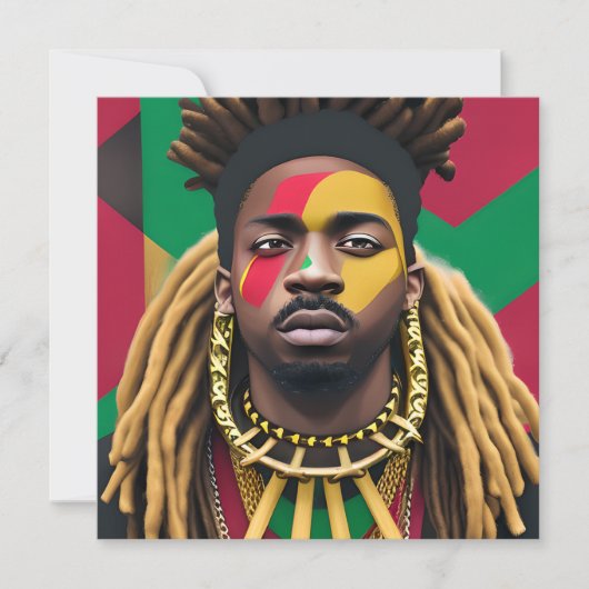 Black Bruh African Man Juneteenth King (Voorkant)