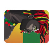 Black Bruh African Man Juneteenth King Magneet (Horizontaal)