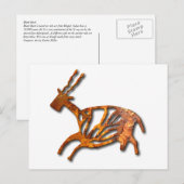 Black Buck - roest Briefkaart (Voorkant / Achterkant)