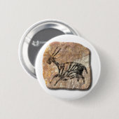 Black Buck - stone Ronde Button 5,7 Cm (Voorkant /achterkant)