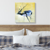 Black Buck Velavadar 1997 Canvas Afdruk (Insitu (Slaapkamer))