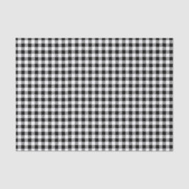 Black Buffalo Plaid Minimal Simple Check Tissuepapier