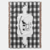 Black Buffalo Plays Boerderij Koe Deken (Voorkant Verticaal)