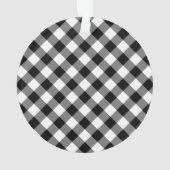 Black Buffalo Pset Custom Puppy Dog Photo Ornament (achterkant)