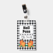 Black Buffalo Pset met Pumpkins Hall Pass Badge (Voorzijde met clip)