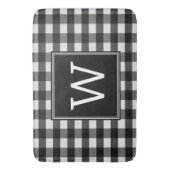 Black Buffalo Pset Monogram Bath Mat (Voorkant Verticaal)