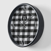 Black Buffalo Pset Monogram Clock (Hoek)