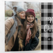 Black Buffalo Pset Year in Review kerstfoto Drieluik Wenskaart (Binnenzijde eerst)