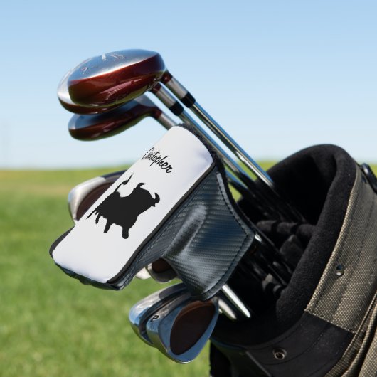 Black Bull Design Golfheadcover (Insitu)