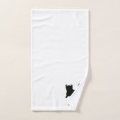Black Bull Design Monogrammed Bad Handdoek (Handdoek)