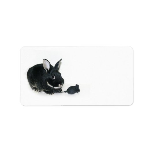 Black Bunny roos Etiket (Voorkant)