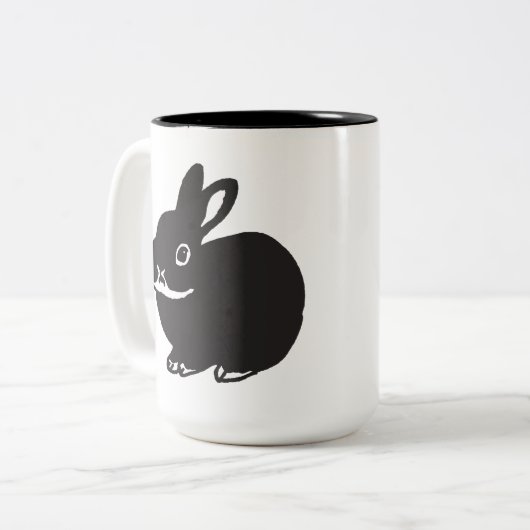 Black bunnys' mug cup (Devant gauche)