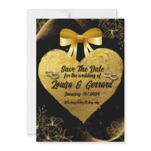 Black Burgundy en Gold Floral Modern Boho Wedding