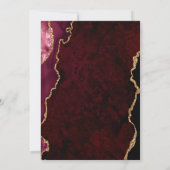 Black & Burgundy Gold Wedding Invitation (Dos)