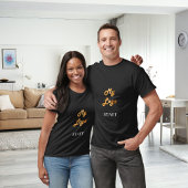 Black business logo personeelslid t-shirt