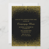 Black Business partie invitation Gold Parties scin (Devant)
