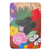 Black Butterfly - Bath Mat (Voorkant Verticaal)