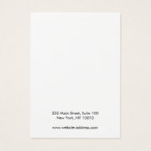 Black Butterfly Earring Display Card Visitekaartje (Achterkant)