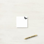 Black Butterfly Post-it® notes (Op bureau)