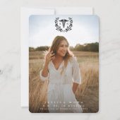 Black Caduceus RN Registered Nurse Afstuderen Aankondiging (Voorkant)