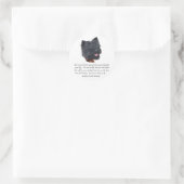 Black Cairn Terrier Keepomwille - Vrouw Ronde Sticker (Tas)