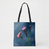 Black Calla Lilies Pink Center Draagtas (Voorkant)