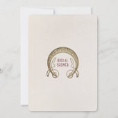 Black Calla Lily Vrijgezellenfeest Art Nouveau Dec Kaart (Achterkant)