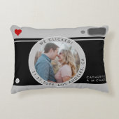 Black Camera Photo Unique Wedding Jubileum Accent Kussen (Voorkant)