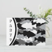 Black Camo Bass Gevist Kaart (Staand voorkant)