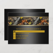 Black Camo Wedding RSVP (Voorkant / Achterkant)