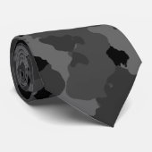 Black Camouflage Necktie Stropdas (Opgerold)
