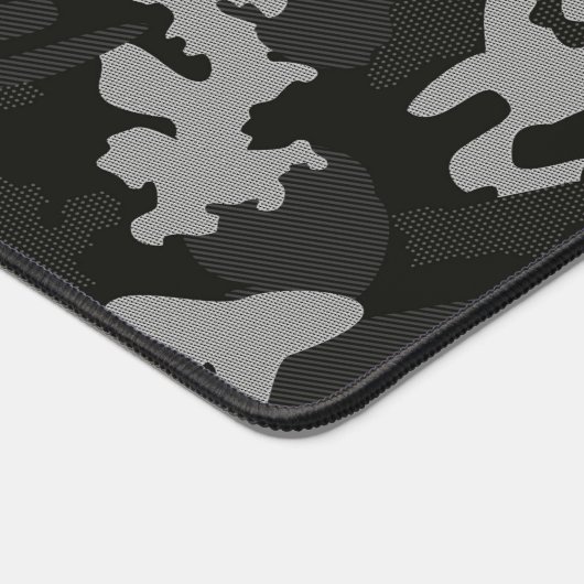 Black Camouflage Pattern Bureaumat (Hoek)