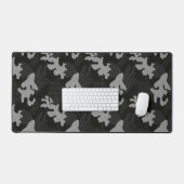 Black Camouflage Pattern Bureaumat (Keyboard & Muis)